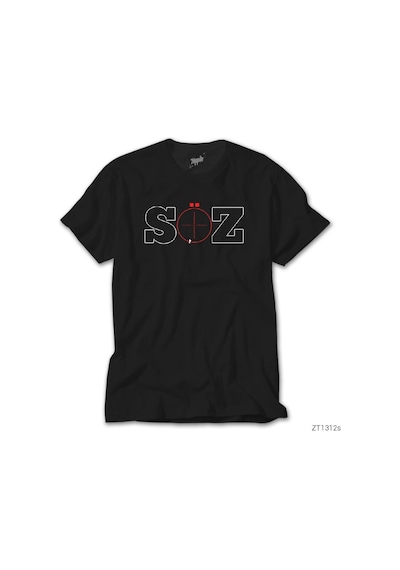 Söz Dizisi Logo 2 Siyah Tişört Siyah