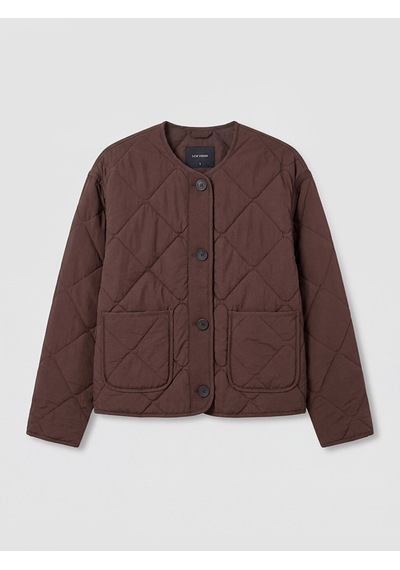 Lcw Vision Bordo Baklava Desenli Oversize Kadın Şişme Mont
