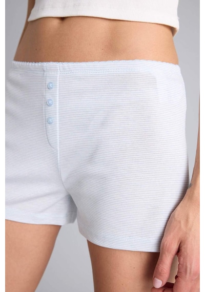 Defacto Çizgili Şort Pijama Altı G4627AX26SM