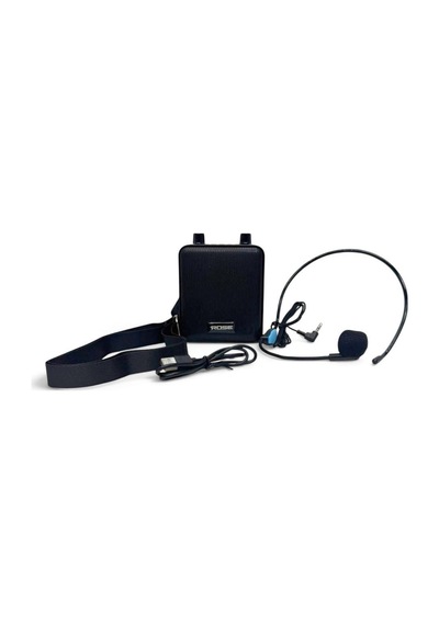 Rose Nova Hp-505k Taşınabilir Şarjlı Mini Rehber Amfisi Kablolu Headset Mikrofonlu