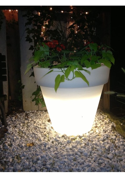 Led Işıklı Ø90cm Saksı