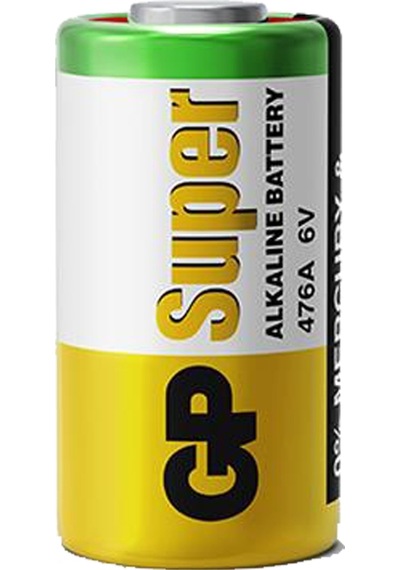 Batteries Gp476a Süper Alkalin 476a/px28a/a544/4lr44 Boy Pil, 6 Volt, Tekli Kart 4 Adet Pil