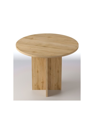 Harmony Sora Oval Masa 90x75x90 Cm Cadiz Sadece Masa - Modern Tasarım Kahverengi