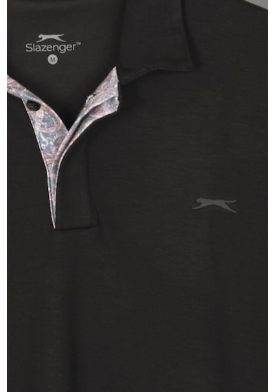Slazenger Zodıacs Erkek Polo Yaka Siyah Tişört