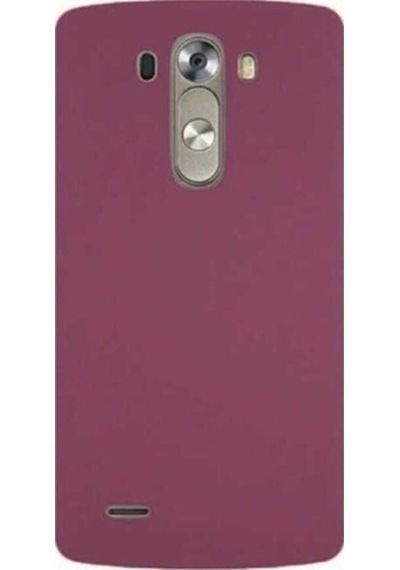 LG Uyumlu G3 Kılıf Zore Premier Silikon Kapak Mürdüm