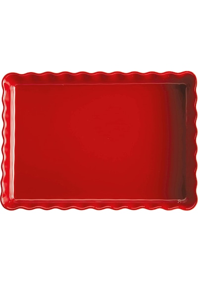 Emile Henry Tart-Börek-Fırın Kabı Dikdörtgen 33 x 24 cm Kırmızı/B Kırmızı