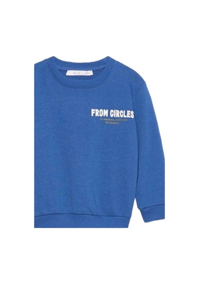 Nk Kids Erkek Bebek Pamuklu İki İplik Kuzey Sweatshirt-14725 İndigo