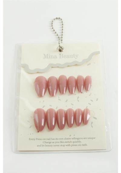 Techmrt Mina Beauty Kedi Gözü Takma Tırnak-pembe