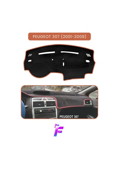 Peugeot 307 2001-2008 Araca Özel Torpido Örtüsü Ön Göğüs Kılıfı Tam Koruma Oto Aksesuar T94