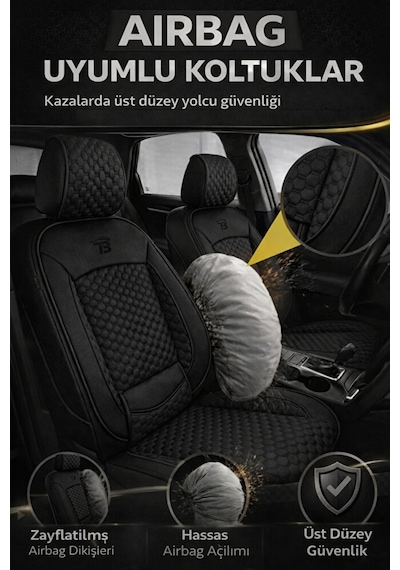 Tegin Üniversal Ticari 2+1 Altay Serisi Bel Destekli Koltuk Kılıf