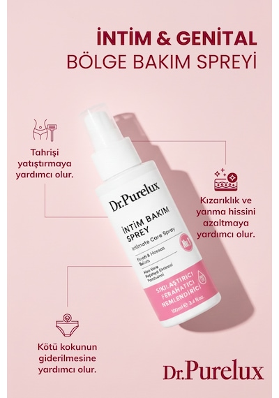 Genital Bölge Sıkılaştırıcı, Koku Giderici, , Akıntı Karşıtı İntim Sprey 100 Ml