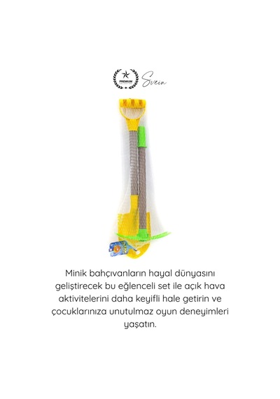 Kazmakürek İkili Bahçe Seti Çocuk Kazma Kürek Oyuncak Kum Plaj Toprak Bahçe Oyun Seti Dayanıklı Pla