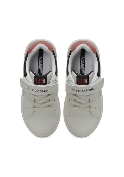 U.s. Polo Assn. Gus Jr 6fx Beyaz Erkek Çocuk Sneaker 000000000102155601 Beyaz-grı-kırmızı