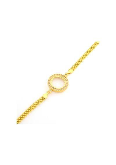 Çeyrek Altın Çerçeve Bileklik Çelik Altın Kaplama Blk-1109 Altın
