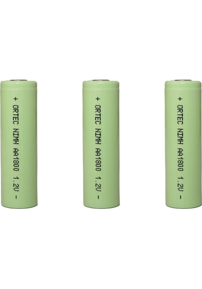 Ortec Aa 1.2v Ni-mh 1800mah Şarj Edilebilir Kalem Pil 3'lü