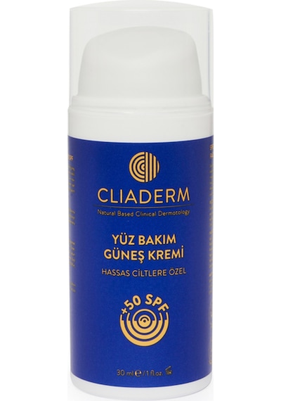 Cliaderm Yüksek Koruma ve Nemlendirici Yüz Güneş Kremi SPF50+ 150 ML