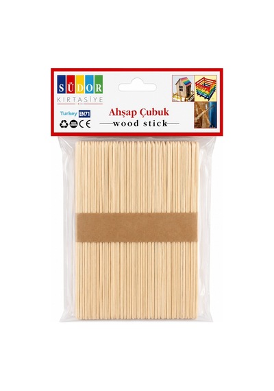 Ahşap Geniş Dondurma Çubuğu Abeslang 500 Adet