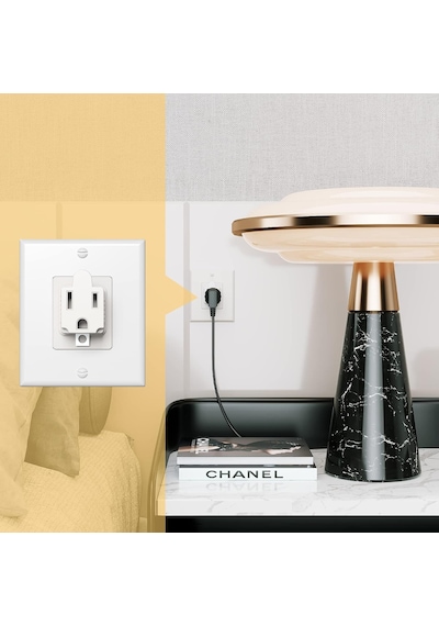 4 Paket 3 Tırnaklı 2 Çatallı Topraklı Çıkış Duvar Musluk Adaptörü Tek Çıkış Adaptörü Dönüştürücü Diğer