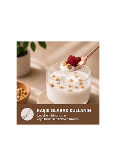 6 Lı Kaşıklı Pipet Seti - Bronz - Pipet Temizleme Fırçası Çok Renkli