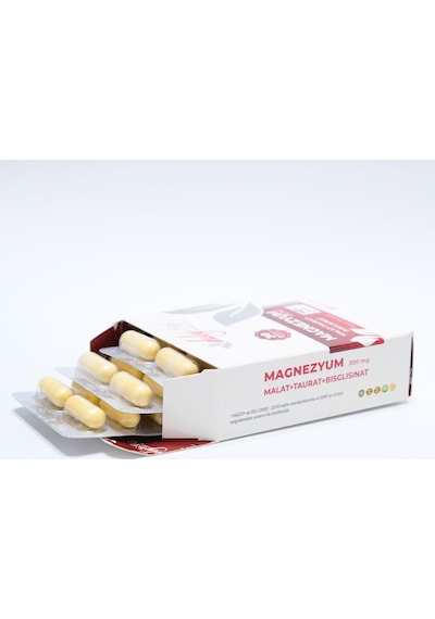 Magnezyum Malat+Taurat+Bisglisinat 30 DRcaps Kapsül