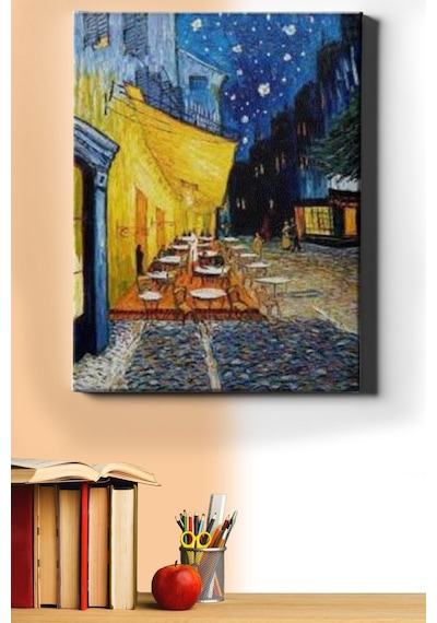 Webstyle Sayılarla Boyama Seti Kasnaklı Van Gogh Teras Kafe 40 X 50 Cm