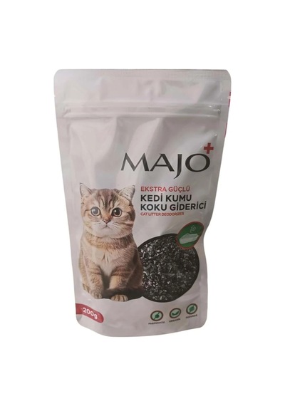 Majo Kedi Kumu Koku Giderici Extra Güçlü Aktif Karbon 200 Gr