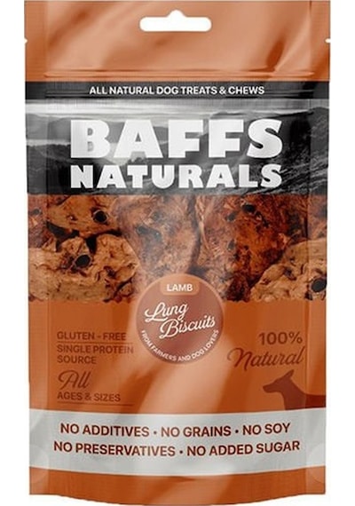 Baffs Naturals Kuzu Ciğer Bisküvi Köpek Ödül Maması 100 G