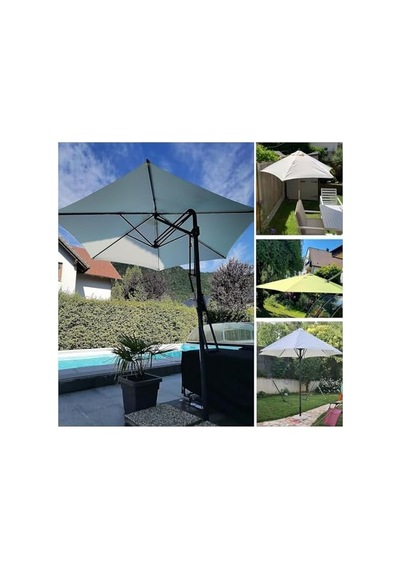 Dış Veranda Şemsiyesi İçin Kumaş Örtü, 6/8 Çubuk Yedek, Pazar Masa Şemsiyesi İçin Yedek Kumaş Sarı, 8 Çubuk/270 Cm 8,8 Ft Diğer