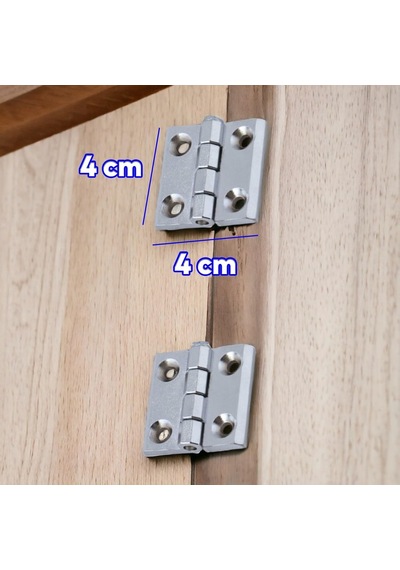 Dekoratif Mobilya Pencere Kapı Duşakabin Mini Dolap Menteşesi Yaprak Menteşe Krom 40 X 40 Mm 2 Adet Diğer
