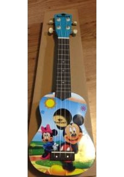 Soprano Boy Micky Li Ukulele-Gül Aksamlı-Üst Model