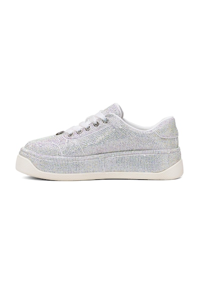 Guja 25y451-10 Kadın Taşlı Casual Ayakkabı Beyaz Beyaz