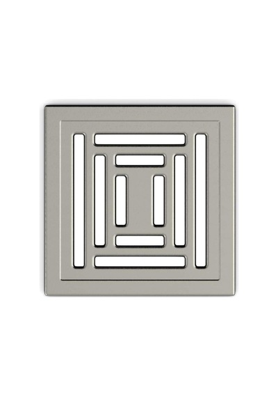 V-flow Kare 5606982 Duş Kanalı, Yandan Çıkışlı, 15x15 Cm, Dk 800 Kapak, Mat Krom 508 Yeşil