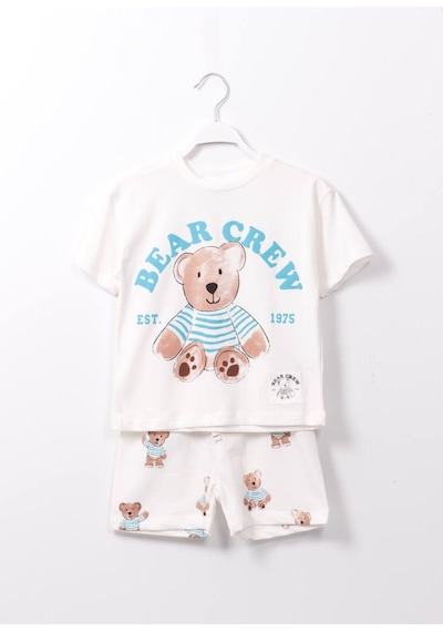 Lolliboomkids Yeni Sezon Çocuk Giym Krem Renk Oyuncak Ayı Teddy Bear Baskılı Altüst Takım 2 Parça KREM Lolliboomkids Yeni Sezon Çocuk Giym Krem Renk Oyuncak Ayı Teddy Bear Baskılı Altüst Takım 2 Parça KREM