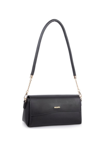 Nas Bag Kadın Sade Şık Omuz Ve Çapraz Çanta En 24 Cm Boy 12 Cm Siyah Diğer