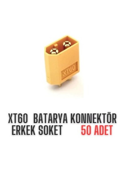 Xt60 Batarya Konnektör Erkek Soket 50 Adet