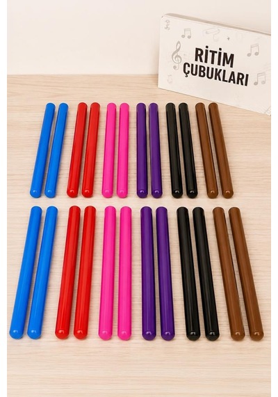Midex Orf-bt-25-12x Örf Aletleri Seti Ritim Çubuğu Paketi 25 Cm Karbon Fiber Toptan Paket-1 12 Çift