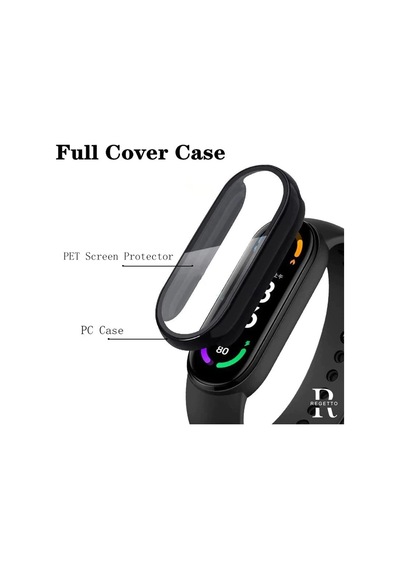Xiaomi Mi Band 7 İçin Kılıf Matte Premium Slim Watchband Siyah