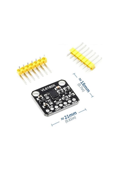 Vl6180x Lazer Mesafe Sensör Modülü 1metre Iıc I2c