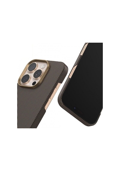 Mr. Gorilla Apple iPhone 16 Pro Uyumlu Aramid Karbon Fiber Serigrafi Baskı Magsafe Özellikli Kılıf