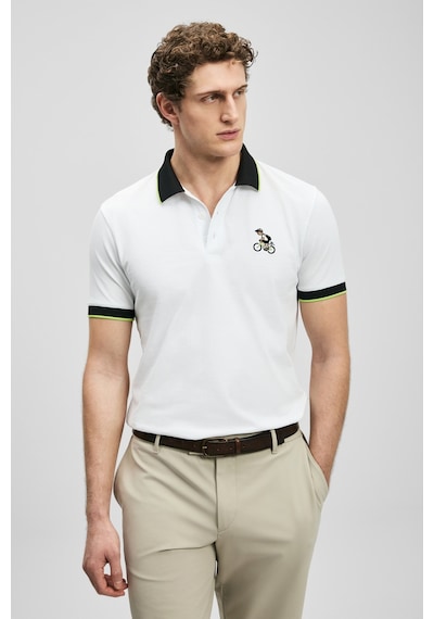 Lufian Zane Smart Erkek Polo T-shirt 111040242 Ekru