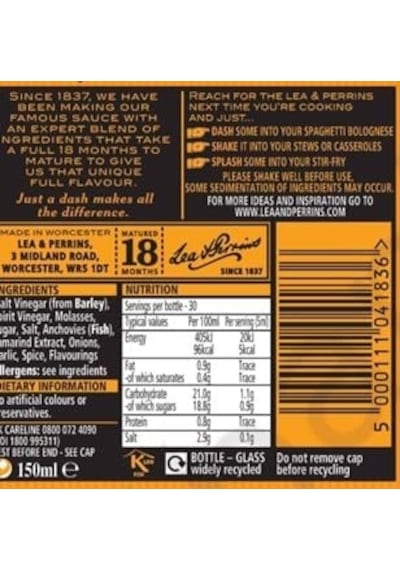 Lea & Perrıns Worcestershire Sos 150 Ml