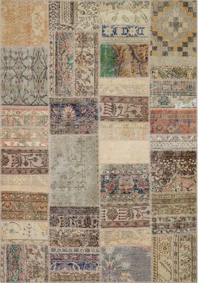 El Yapımı Geleneksel Patchwork Halı 160x230 Cm - 6291