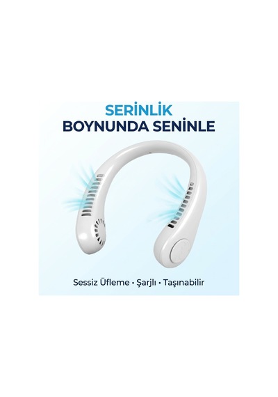 Boyun Tipi Fan Beyaz