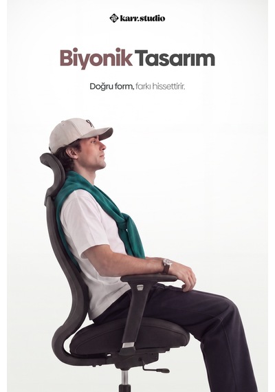 Lizbon Ergonomik Çalışma Koltuğu Siyah