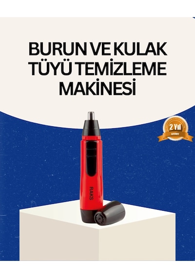 Raks Kırmızı Tüy Temizleme Cihazı Kulak Burun Pilli Ergonomik Diğer
