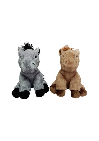 Pb31558-23 Peluş Oturan At 23 Cm - 1 Adet Stokta Olan Gönderilir Açık Bej