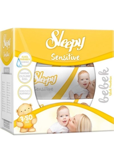 Sleepy Sensitive Islak Havlu 50 Yaprak 36'lı Set Tekli