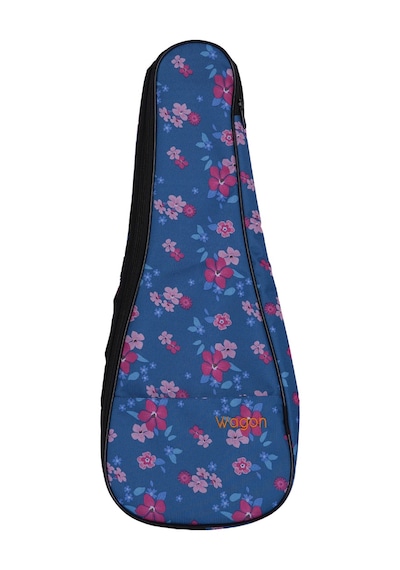 Wagon 03 Serisi Soprano Ukulele Çantası - Hibiskus Mavi
