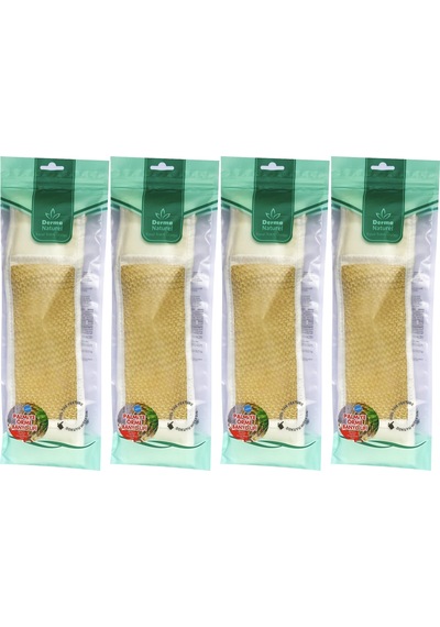 Derma Naturel Palmiye Örme İpli Banyo Kemeri 8 24cm 4 Lü Set
