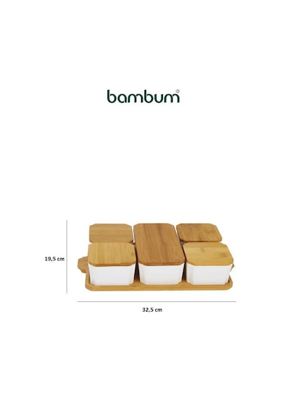 Bambum Zen 11 Parça Kahvaltılık Plus Beyaz